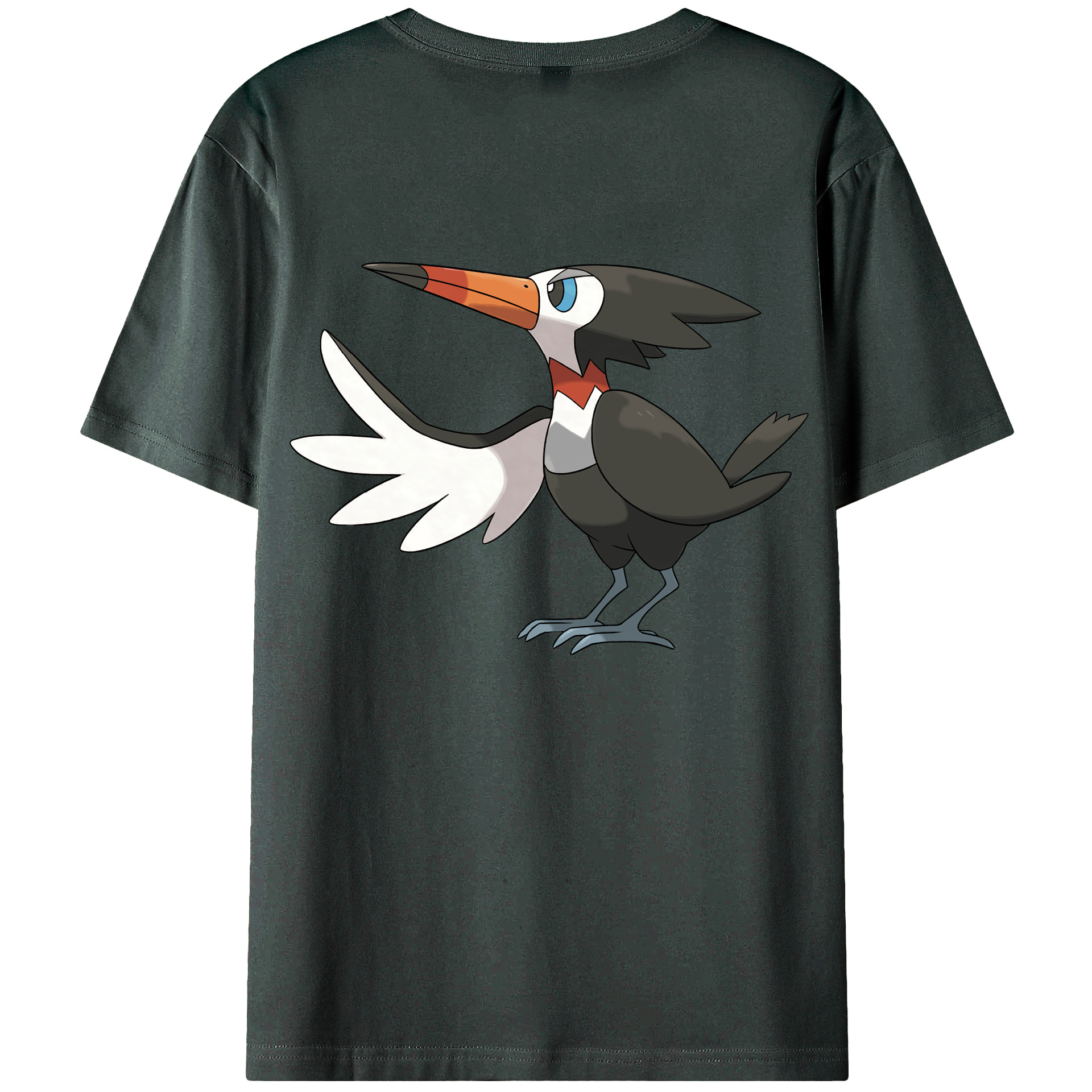 （画像用） ポケットモンスター Pokémon 綿100％ メンズ半袖Tシャツ（バックプリント） 通気性